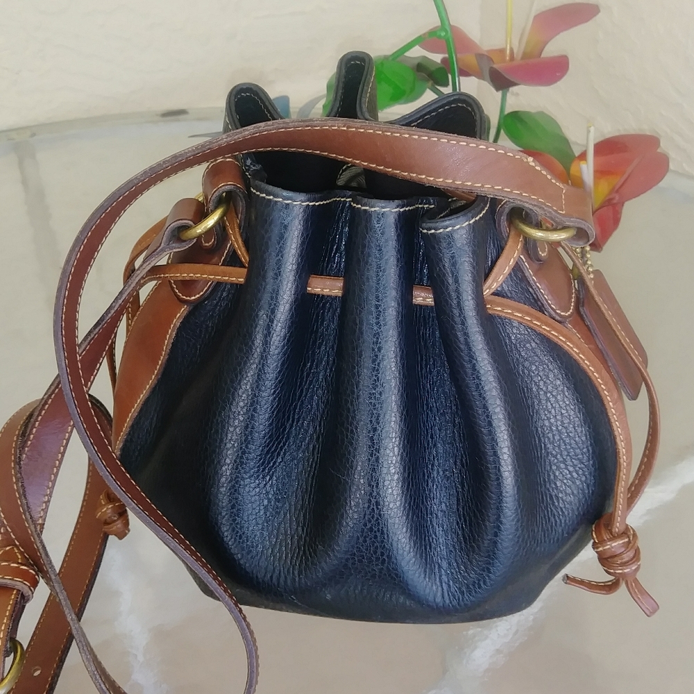 RARE VINTAGE COACH SHERIDAN MARIETTA DRAWSTRING BAG - Picture 4 of 17